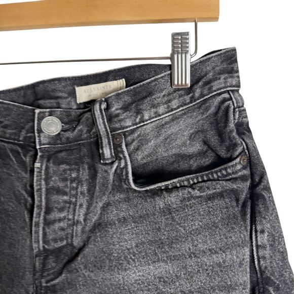 All Saints Men’s Switch Washed Gray Denim Jean Shorts Size 30 - Picture 4 of 11